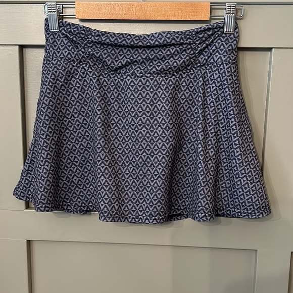 Prana Keely Skort Athletic Activewear Performance Skirt Gray Printed Size XS - Picture 2 of 11